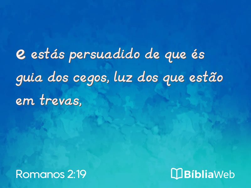 Romanos 2:19 em imagem para compartilhar