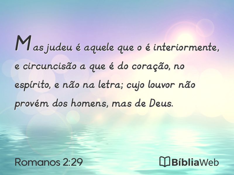 Romanos 2:29 em imagem para compartilhar
