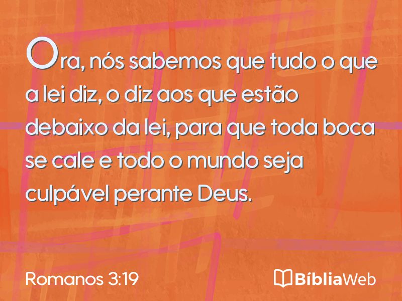 Romanos 3:19 em imagem para compartilhar