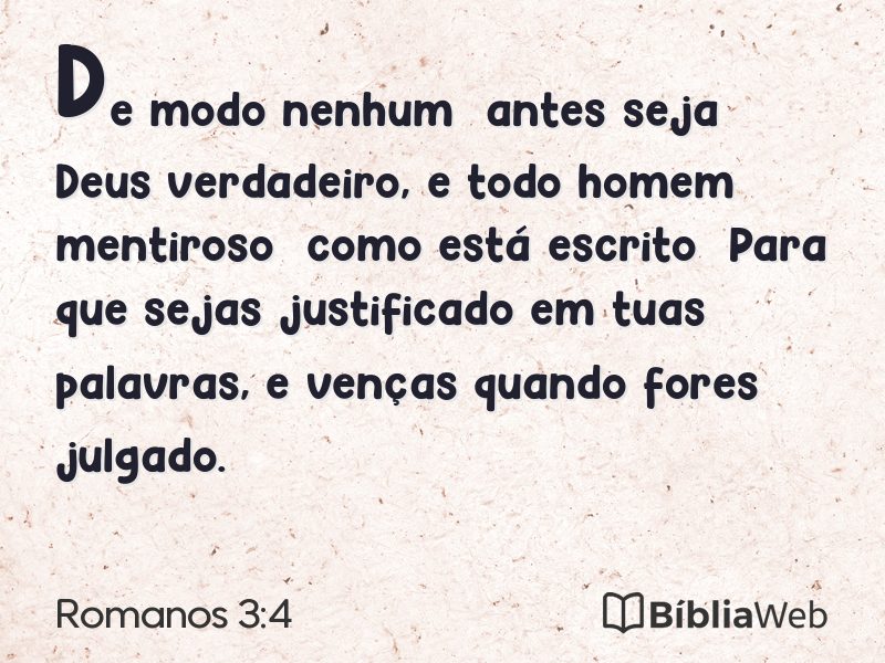 Romanos 3:4 em imagem para compartilhar
