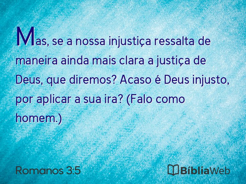 Romanos 3:5 em imagem para compartilhar