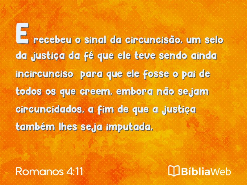 Romanos 4:11 em imagem para compartilhar