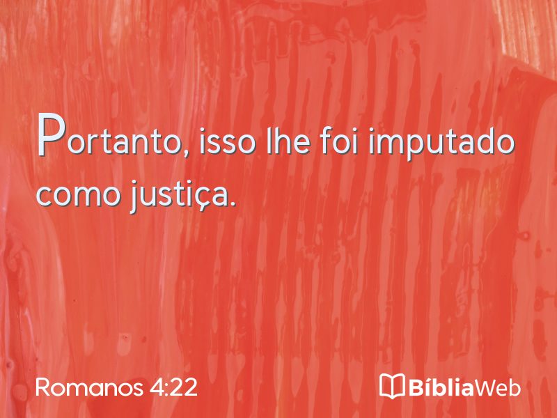 Romanos 4:22 em imagem para compartilhar
