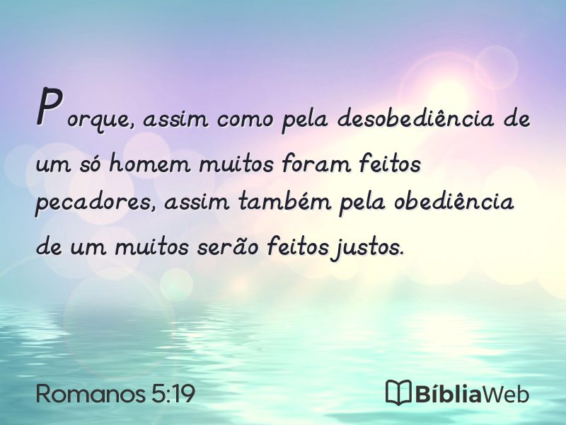 Romanos 5:19 em imagem para compartilhar