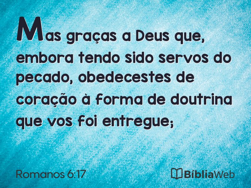 Romanos 6:17 em imagem para compartilhar
