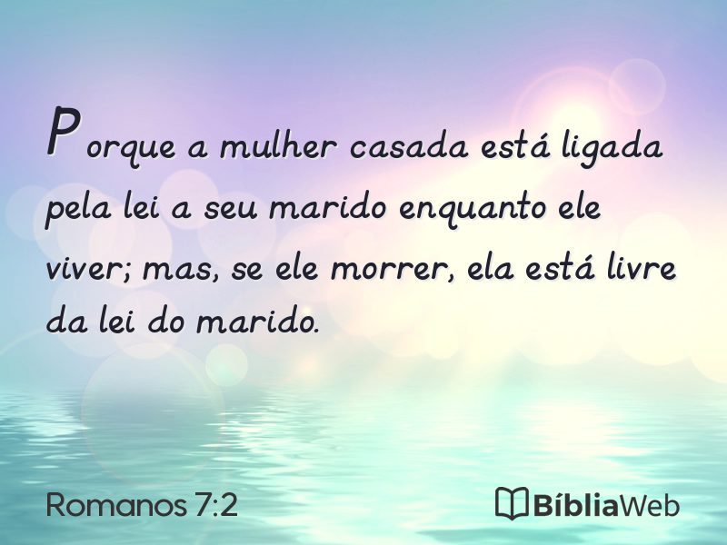 Romanos 7:2 em imagem para compartilhar