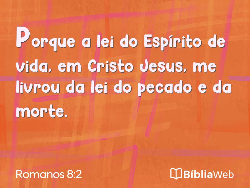 Romanos 8:2 em imagem para compartilhar