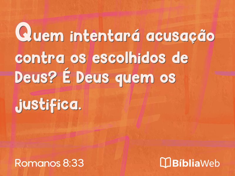 Romanos 8:33 em imagem para compartilhar