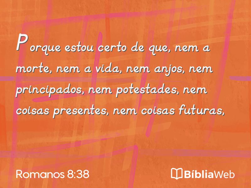 Romanos 8:38 em imagem para compartilhar