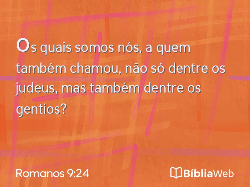 Romanos 9:24 em imagem para compartilhar