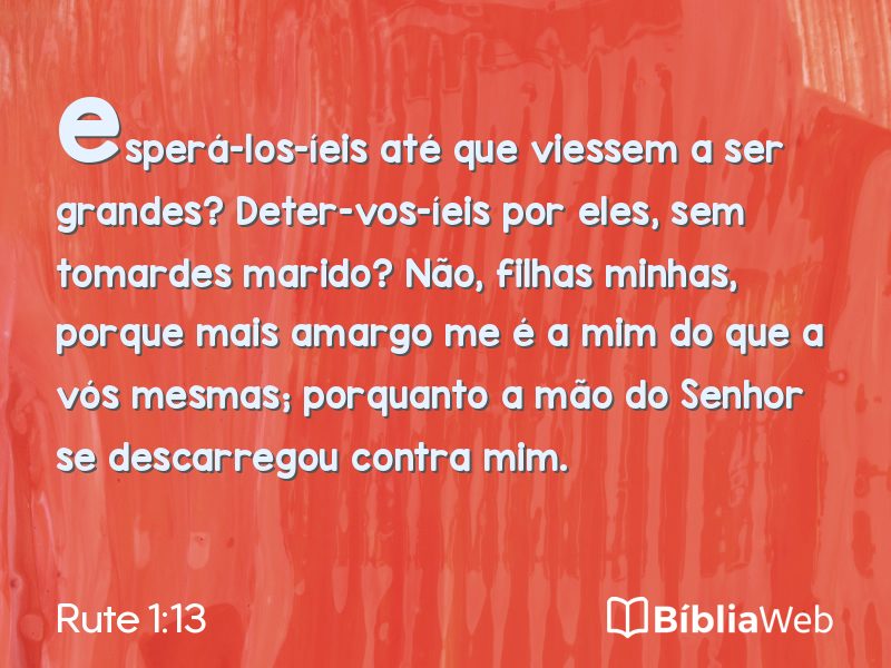 Rute 1:13 em imagem para compartilhar