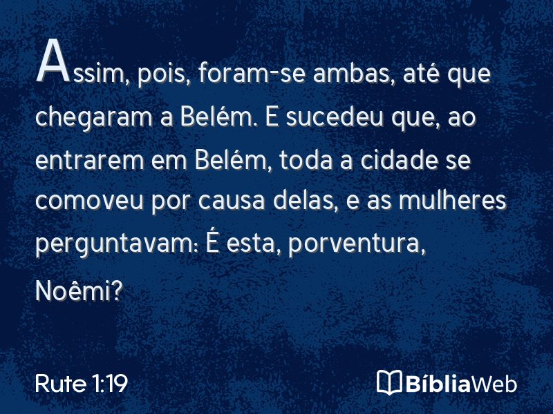 Rute 1:19 em imagem para compartilhar