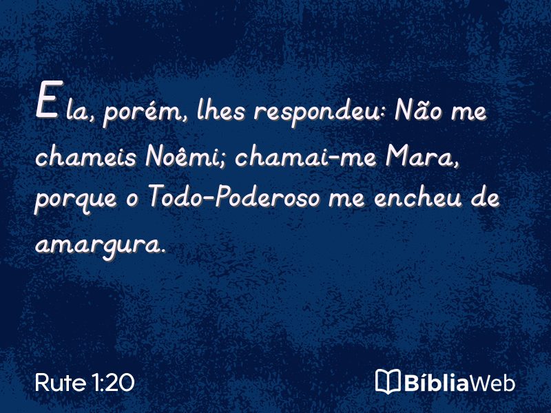 Rute 1:20 em imagem para compartilhar