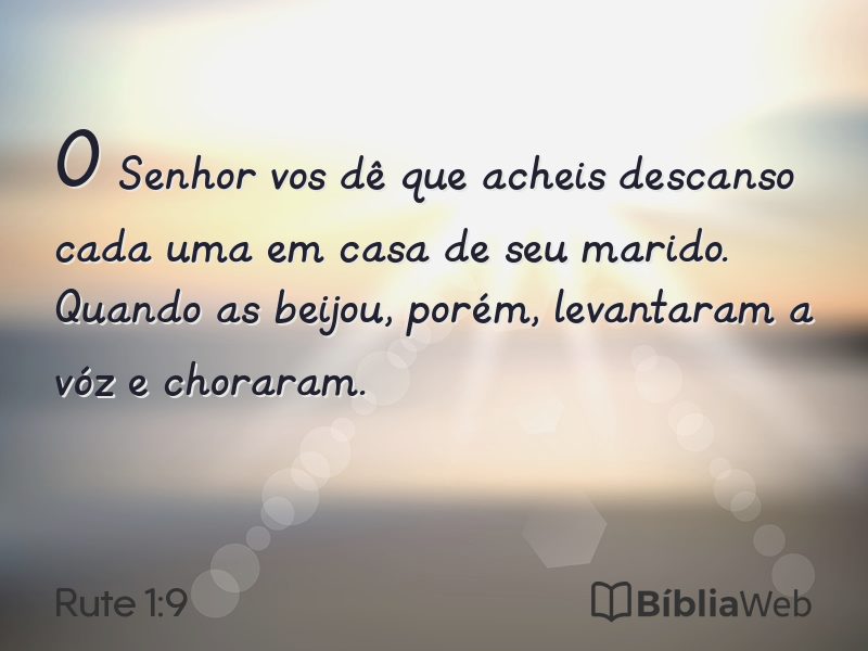 Rute 1:9 em imagem para compartilhar