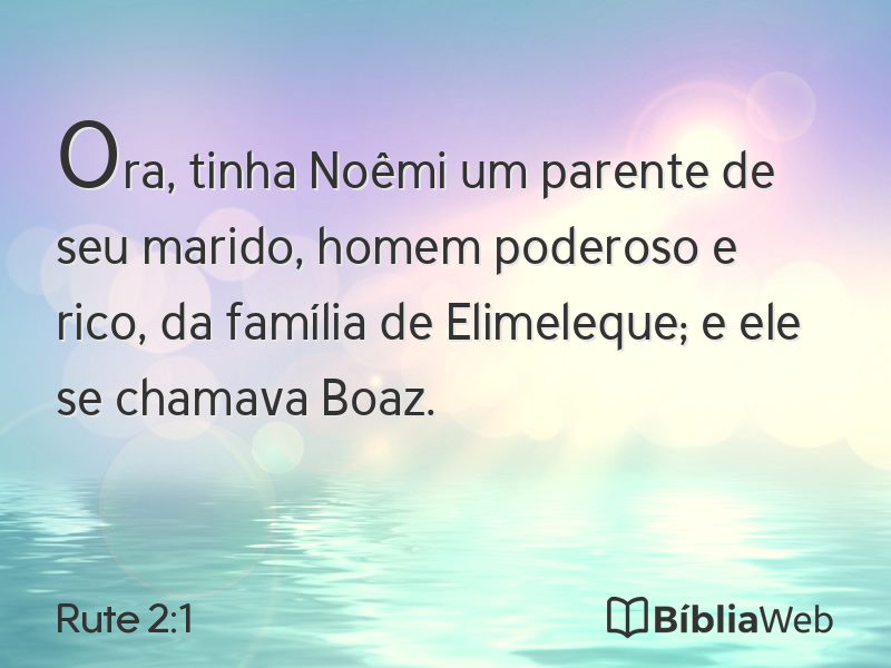 Rute 2:1 em imagem para compartilhar
