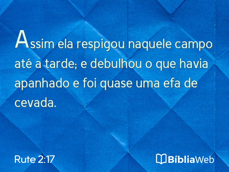 Rute 2:17 em imagem para compartilhar