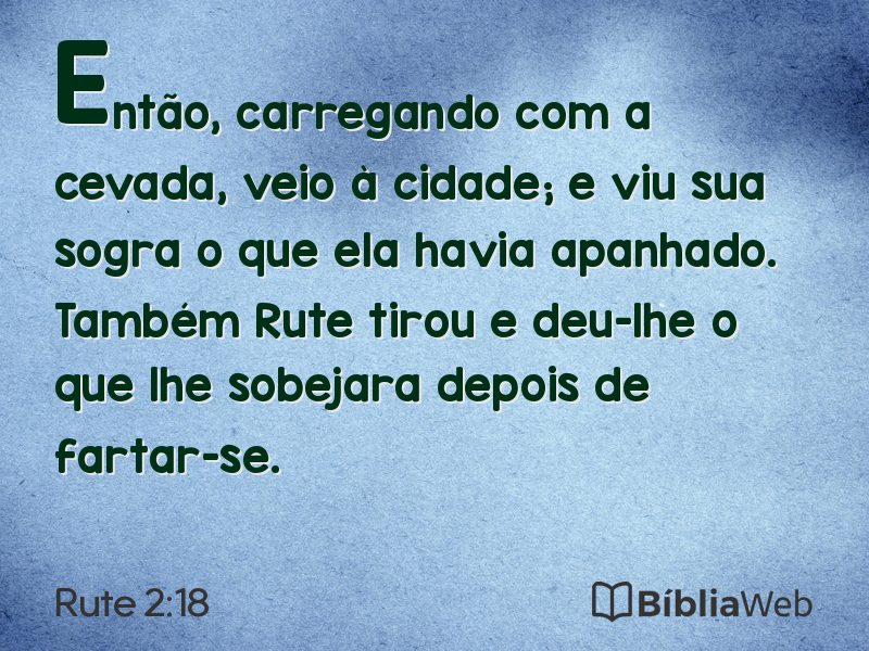 Rute 2:18 em imagem para compartilhar
