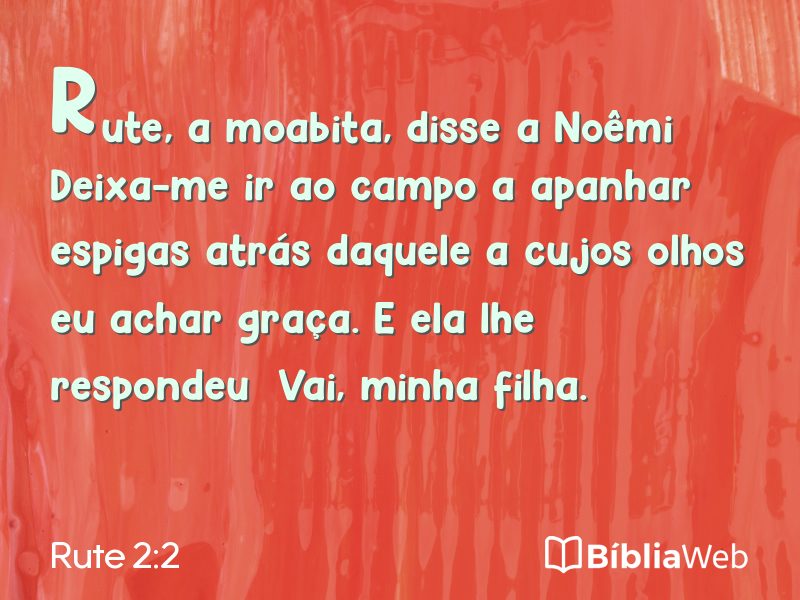 Rute 2:2 em imagem para compartilhar
