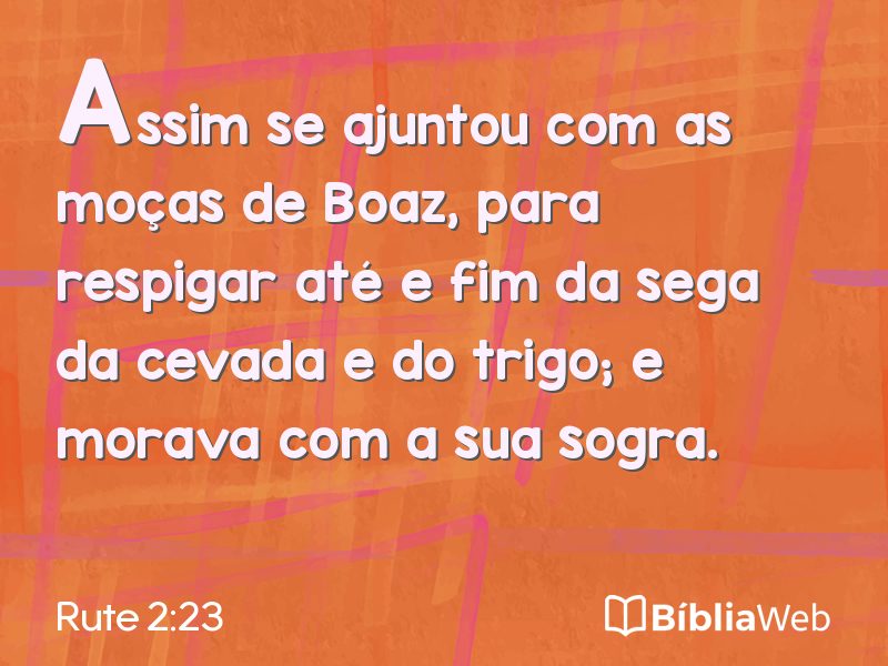 Rute 2:23 em imagem para compartilhar