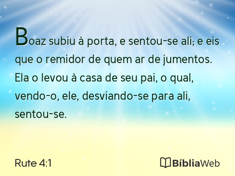 Rute 4:1 em imagem para compartilhar