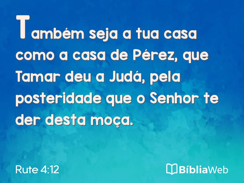 Rute 4:12 em imagem para compartilhar