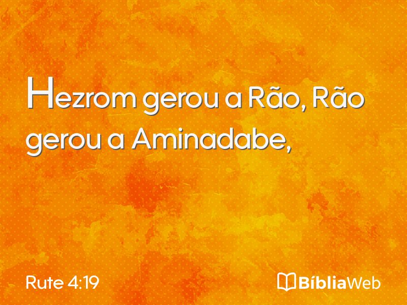 Rute 4:19 em imagem para compartilhar