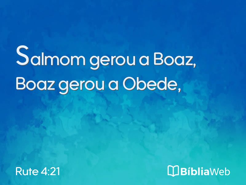 Rute 4:21 em imagem para compartilhar