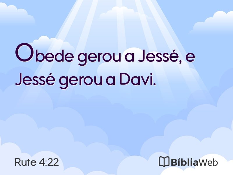 Rute 4:22 em imagem para compartilhar