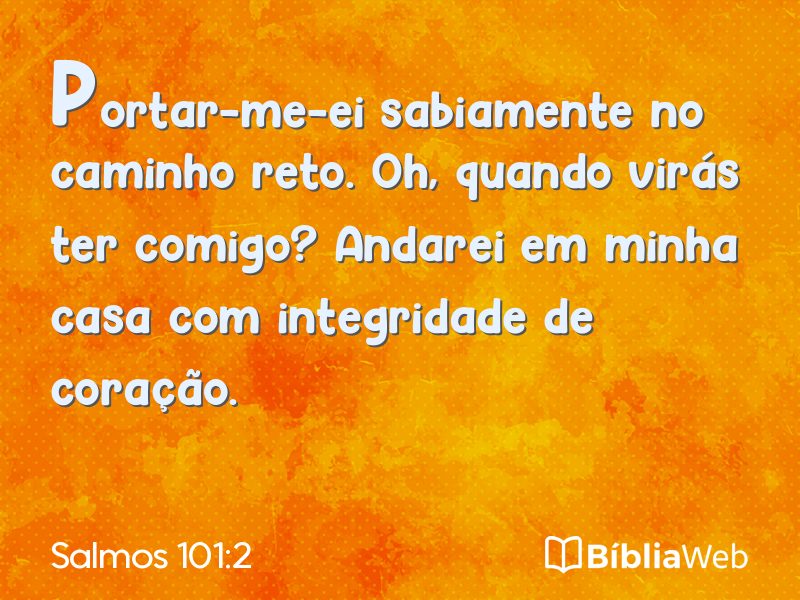 Salmos 101:2 em imagem para compartilhar