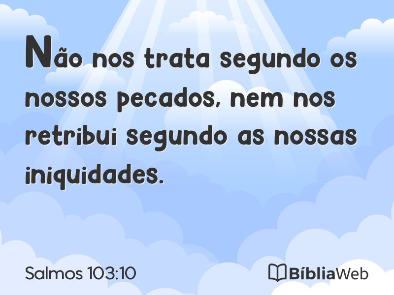 Salmos 103:10 em imagem para compartilhar