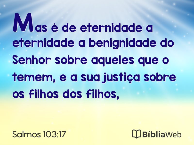 Salmos 103:17 em imagem para compartilhar