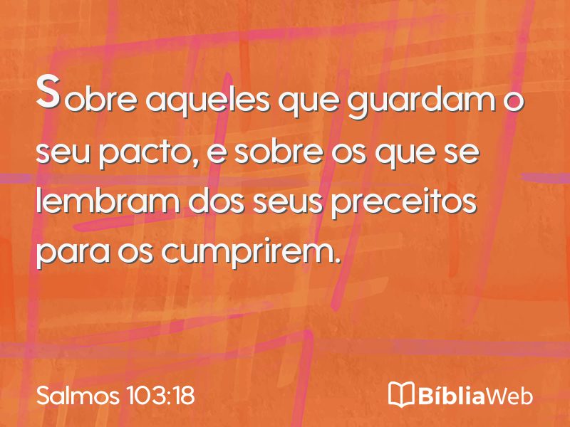 Salmos 103:18 em imagem para compartilhar