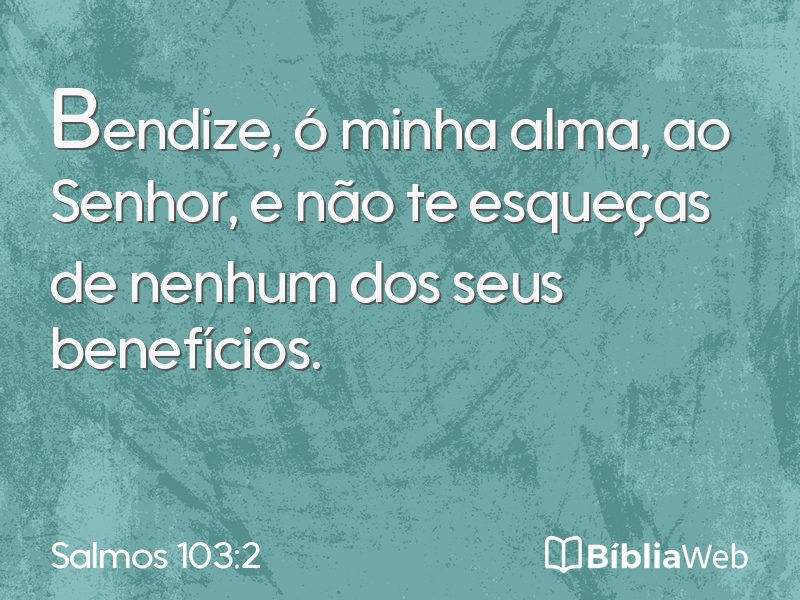 Salmos 103:2 em imagem para compartilhar
