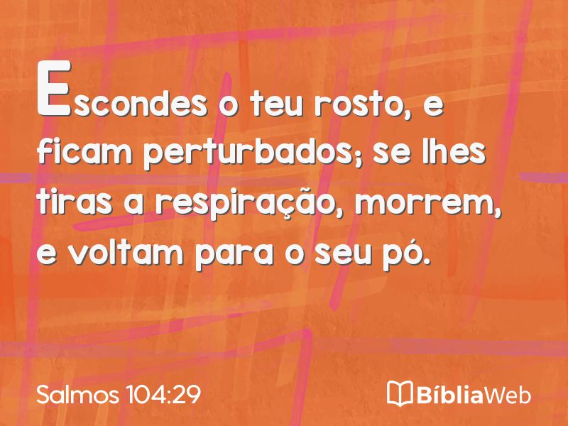 Salmos 104:29 em imagem para compartilhar