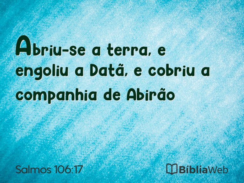 Salmos 106:17 em imagem para compartilhar