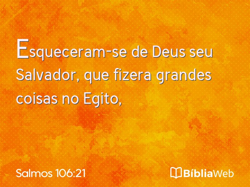 Salmos 106:21 em imagem para compartilhar