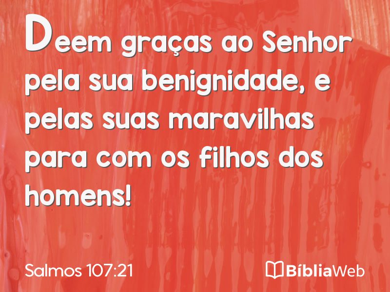 Salmos 107:21 em imagem para compartilhar