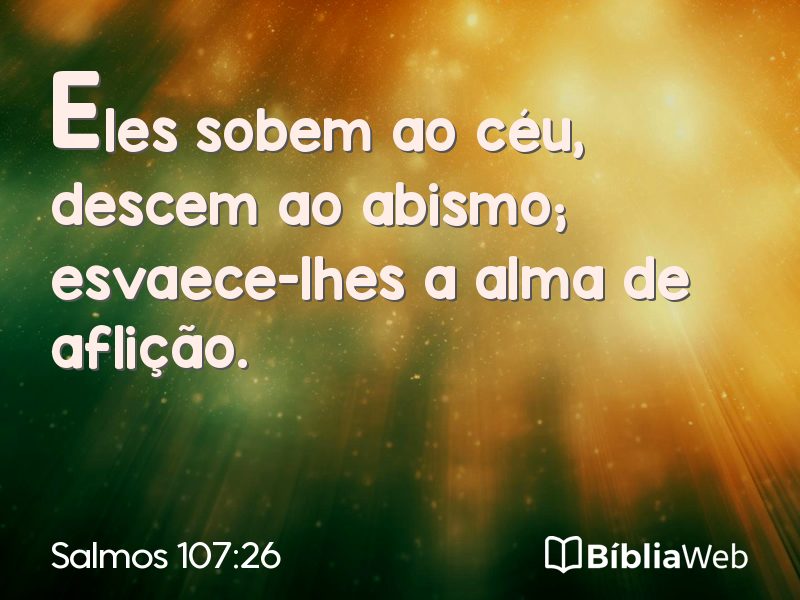 Salmos 107:26 em imagem para compartilhar