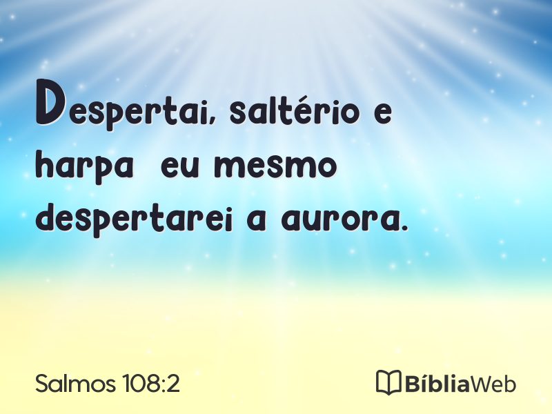 Salmos 108:2 em imagem para compartilhar