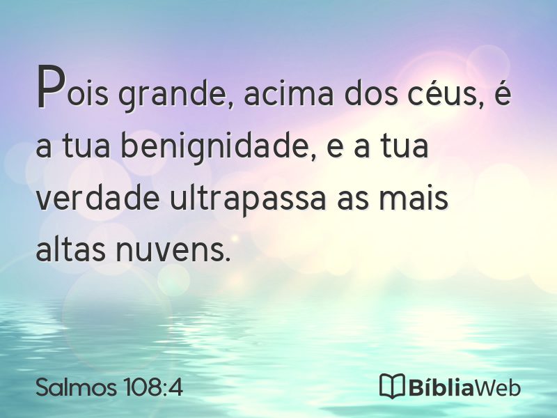 Salmos 108:4 em imagem para compartilhar