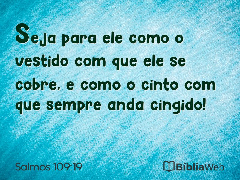 Salmos 109:19 em imagem para compartilhar