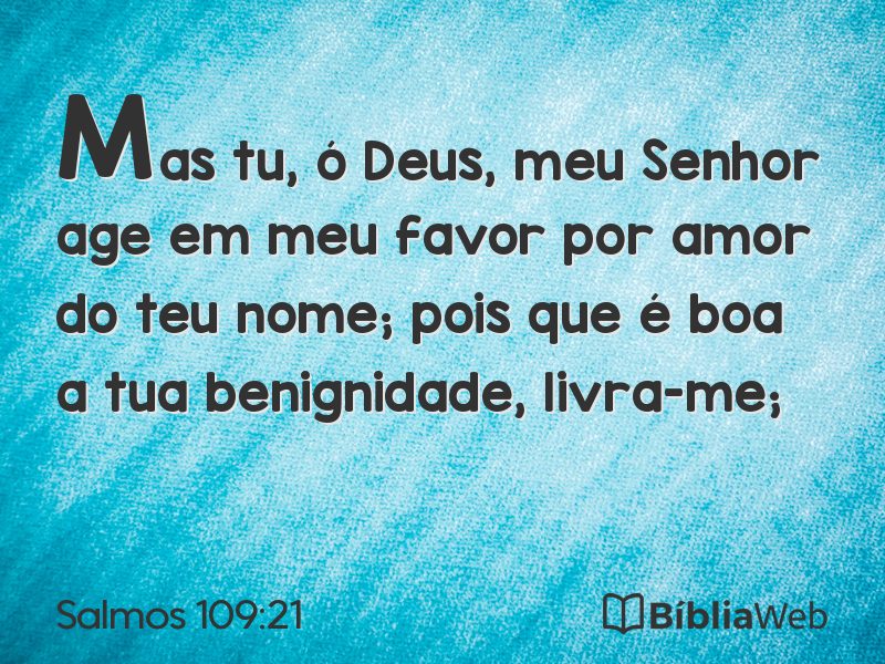 Salmos 109:21 em imagem para compartilhar