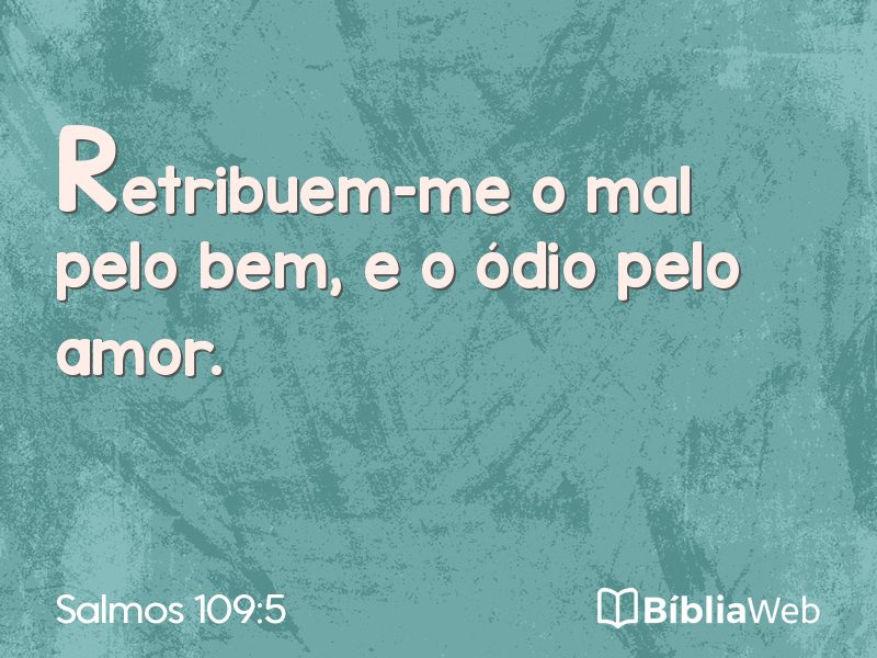 Salmos 109:5 em imagem para compartilhar