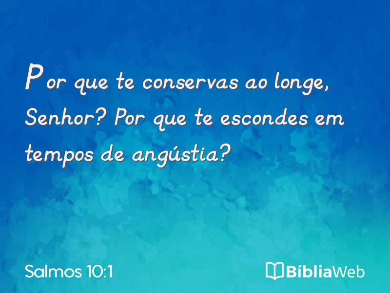 Salmos 10:1 em imagem para compartilhar