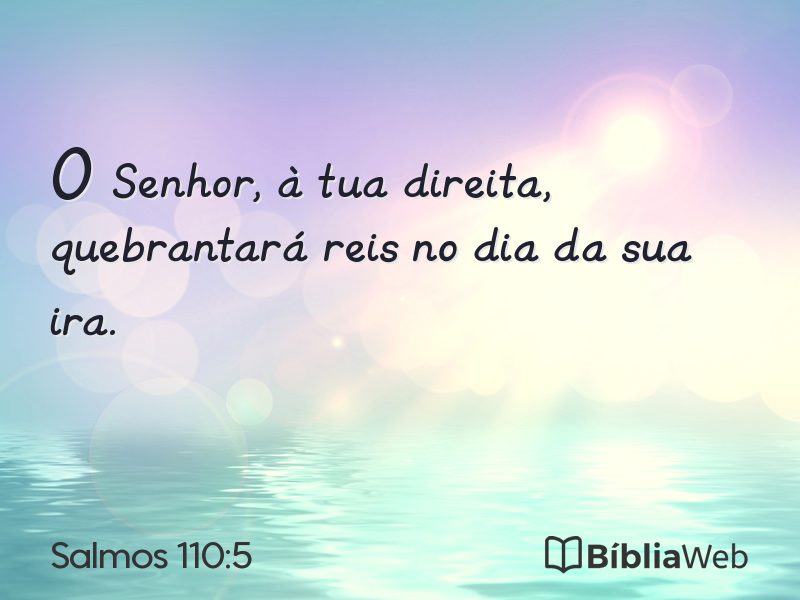 Salmos 110:5 em imagem para compartilhar
