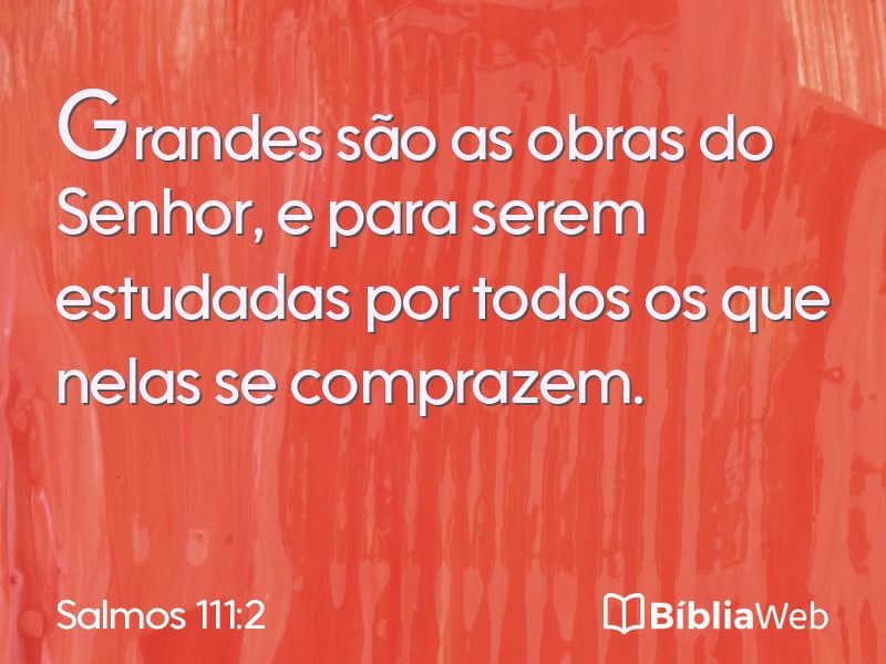 Salmos 111:2 em imagem para compartilhar