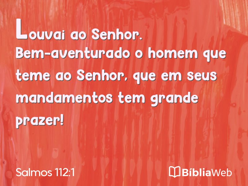Salmos 112:1 em imagem para compartilhar