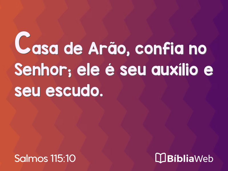 Salmos 115:10 em imagem para compartilhar