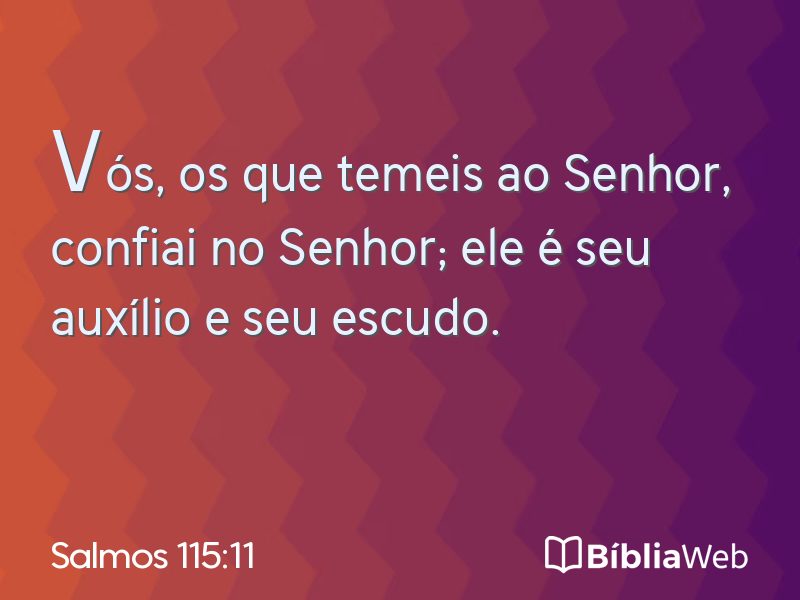 Salmos 115:11 em imagem para compartilhar