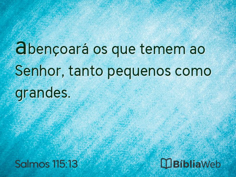 Salmos 115:13 em imagem para compartilhar